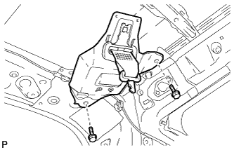 Toyota Rav4. Aca30, 33, 38 Gsa33 Zsa30, 35.Seat Belt.Seat Belt Warning System.Rear Center Seat Outer Belt Assembly  Installation
